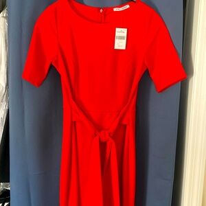 Never been worn red midi dress from bohme. Great for work, semi-formal event